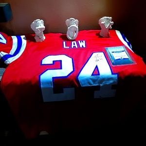 NFL Ty Law autographed "HOF" Jersey